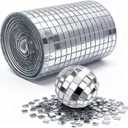 5400pcs Self-Adhesive Mirror Mosaic Tiles, 5x5mm Disco Ball Mirror Tiles for DIY Crafts, Party Decorations, Stickers & Art Projects