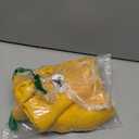 MADIZZ Set of 2 Short Chenille Throw Pillow Covers 24x24 Inch Yellow Soft Decorative Cushion Cover for Sofa Bedroom Pillow Shell