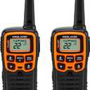 Midland- T51VP3 X-TALKER Spotting and Recovery Walkie-Talkie Long Range - FRS Two Way Radio for kids Caravanning with NOAA Weather Scan + Alert, 38 Privacy Codes - Black/Orange - 2 Pack