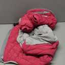 SUNFURA Full Body Dog Coat - Warm Fleece Jacket for Large Dogs, Turtleneck Winter Coats with Harness, Reflective Dog Snowsuit Windproof Puffer Jackets with Legs for Weimaraner, Hot Pink XL