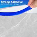 2 x Rubber Edge Corner Trim, Self Adhesive L Shaped Edge Trim, Small Size Peel and Stick Edge Trim for Tile, Wall and Furniture Edges, Blue Color, 10Ft