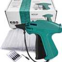 GILLRAJ Price Tagging Gun Not a Stitch Gun Jumbo Pack 5000pcs 2" Long Barbs & 6 Needles, Clothing Hang Tag Attacher Gun for Retail Consignment Garage Yard Sale (Tag Gun Set with 5000 x 2" Pins)