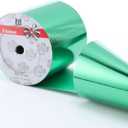 4inch x 50 Yards Shiny Green Waterproof Ribbon,Curling Ribbon for Gifts Package Wrapping,Crafting.