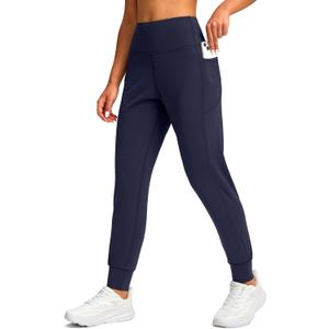 Viodia Women's Joggers with Pockets High Waisted Athletic Workout Yoga Jogger Pants for Women Tapered Sweatpants (X-Large, Navy)