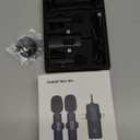 PQRQP Wireless Mini Microphone for iPhone/iPad/Android: 2 Pack Lavalier Microphone for Video Recording, High-Fidelity Audio iPhone Mic with USB-C for Content Creators(Graphite Black)