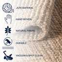 JONATHAN Y Pata Hand Woven Chunky Jute Natural Runner Rug, 2x8, Bohemian, Rustic, Cottage, Easy-Cleaning for Living Room, Bedroom, Kitchen, Non-Shedding (NRF102A-2)