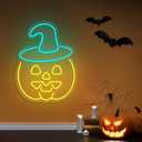 Halloween LED Neon Sign, 9 inches x 25 inches, Acrylic, Wall Mount, USB Powered, Modern Style, Perfect for Home Decor & Gifts