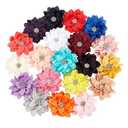 inSowni 20 Pack Large Chiffon Flower Alligator Hair Clips Big Fabric Lotus Flower Hair Barrettes with Rhinestone Clothes Brooch Pins Floral Bows Accessories for Baby Girls Toddlers Kids Teens Women, Set of 2