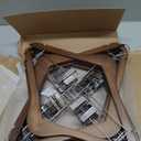 Ulimart Wooden Hangers with Clips 12 Pack Wooden Pants Hangers,Skirt Hangers with Adjustable Clips,Hangers for Pants,Jeans,Slacks,Shorts（Walunt）