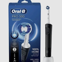 OralB Pro 500 Electric Toothbrush with (1) Brush Head, Rechargeable, Black