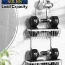 YASONIC Shower Caddy Hanging, Never Rust Shower Organizer Hanging, Aluminum Shower Racks for Inside Shower with Hooks for Razor, Bathroom Organizers and Storage with Soap Holder, Bright Silver