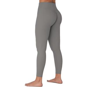 Sunzel Sunzfly Hidden Butt Scrunch Workout Leggings for Women, Butt Lifting High Waisted Gym Yoga Pants with Tummy Control 25" Charcoal Gray Large