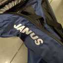 JANUS Golf Travel Bag Hard Case with Support Frame for Hands-Free 360 Spinner Wheels, Travel Bag for Airlines, ABS Hard Shell, Easy to Fold, Hand-Carry Option (Blue)