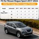 Floor Mats & Cargo Liner for Nissan Rogue Sport 2017-2022 (Only Fit Cargo Mat in Upper Position) All-Weather TPE Waterproof Full Coverage for Rogue Custom Fit Car Liners