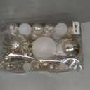 Christmas Ball Ornaments for Xmas Decorations,50 pcs Christmas Extra Large Tree Shatterproof Ornaments-Champagne (Combo of 5 Style in 3 Sizes)