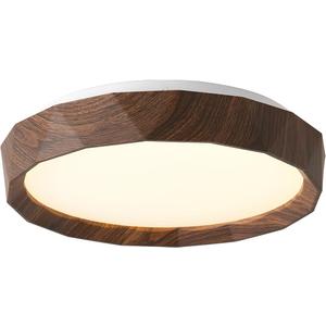 ANYLOVE 15 inch LED Flush Mount Ceiling Light Fixture,3000K 4000K 5000K Adjustable Ceiling Lights, Farmhouse Oak Wood Grain Ceiling Light for Bedroom Hallway Bathroom Kitchen