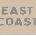 Blue Dorm Decor, Coastal Cowgirl Canvas Banner, Cowgirl Bedroom Western Room Decor for Teen Girls, East Coast Wall Hanging Flag