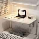 Foldable Bunk Bed Desk No Drill Suspended Shelf, 60 * 30 cm