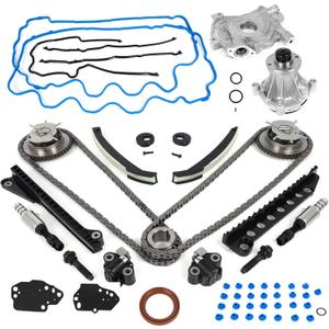 5.4 Timing Chain Kit with Water Pump & Oil Pump - Compatible with 2004-2011 Ford F-150 F-250 F-350 Super Duty, Lincoln Navigator 5.4L 3V Triton V8 Engine