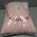 Car Headrest and Lumbar Support Pillow Set,1 Piece, Neck & Back Support for Driver/Passenger Seat, Comfortable & Breathable, Relieves Neck & Back Pain, Ideal for Long Drives (B/Pink)