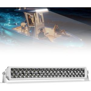 Double Row LED Light Bar 22 Inch EK ENNOKING White Marine Spotlight High Bright 200W LED Spot Flood Work Light Driving Fog Lamp for Pickup 4x4 Truck ATV UTV Off-Road 9-36V IP68 IP69K