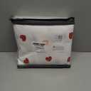 Duvet Cover Set King Size,White Pink Red Heart Printed Bedding Duvet Cover Girls Teens,Soft Microfiber Comforter Cover King with Zipper Closure and 2 Pillow Shams