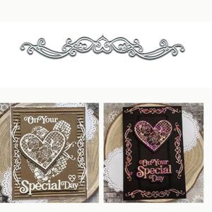 Valentine's Day Love Lace Edge Metal Die Cuts,Happy Valentine's Day Heart Rose Lace Flower Edge Cutting Dies Cut Stencils for DIY Invitation Card Scrapbooking Album Embossing Paper Dies Card Making