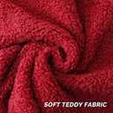FUTEI Maroon Throw Pillow Covers 20x20 Inch Set of 2,Furry Faux Fur Teddy Boucle Textured Cushion Covers,Soft Fluffy Decorative Pillow Case,Home Decor for Couch Bed Living Room Office Car
