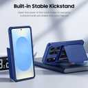 GooseBox for Samsung Galaxy S25 Edge Case Wallet with RFID [Cards Holder][Camera Cover][Edge Raised] Full Body Shockproof Silicone Protective Phone Case for Galaxy S25 Edge 2025 (Blue)