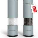 LARS NYSM Salt and Pepper Grinder Set Manual, Stainless Steel Salt and Pepper Mills with Adjustable Ceramic Grinder I Design Spice Shakers (Sky Blue)