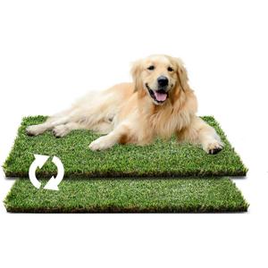 HQ4us Dog Grass pad 4232'' Replacement Grass Pad for 4534 Dog Potty Tray, 2Artificial Grass for Dogs, Realistic, Bite Resistance Turf, Less Stink, Potty for Balcony (X - Large - 4232'')