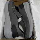 Bruno MArc Men's Slip-On Canvas Loafers, 12, Dark Grey