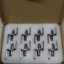 SDTWZW 5mm Shelf Pegs L-Shaped Cabinet Support Pins Bracket Style Clips for Bookcase Kitchen Closet Shelves Holders,16 PCS Gun Metal