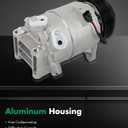 SCITOO AC Compressor with Clutch for Nissan for Maxima 3.5L 2009 2010 2011 2012 2013 2014, Fast Cooling Air Conditioner Compressor for Nissan Pathfinder 3.5L 2013-2016, for Infiniti QX60 2014 10000652