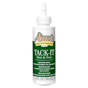 Aleene's Tack-It Over & Over Liquid Glue 4 fl oz, Repositionable and Removable Adhesive, Clear