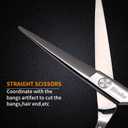 Hair Cutting Scissors Thinning Shears Kit, 6.5 inch Professional Haircut Scissors for Beard Trimming Shaping with Comb Case, Hairdressing Shears Set