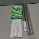 Snap Grip Mini Mop, Zero Touch MiniMop, Disposable Clip Mopstick Reusable Cloths, Retractable Gap Dust Cleaner Flat Mops with Locking Head & Sweeping Cloths (1*mop+5*Cloth)