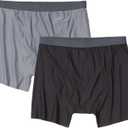Exofficio Men's Give-N-Go 2.0 Boxer Brief 2 Pack - Breathable Durable Easy Care Travel Underwear (L)