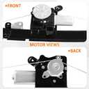 Front Right Passenger Side Power Window Regulator with Motor Assembly Compatible for 2013-2018 Nissan Altima, Replacement 748-065