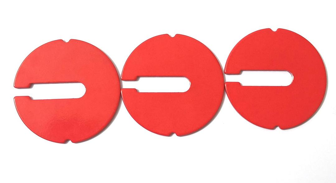 Table Inserts (Pack of 3) for 14" Band saws or Scroll saws,Diameter: 2.5 in, Thickness: 0.1 in