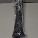 ALBO Black Zip Ties 12 Inch Long Zip Ties Plastic Cable Ties Thick 0.19 Inch 100 Pack Tie Wraps Heavy Duty 50lb UV Resistant Nylon Wire Ties for Indoor and Outdoor