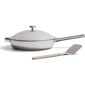 Our Place Titanium Always Pan Pro | 10.6" PFAS-Free Nonstick Frying Pan with Spatula | Chef-Grade Tri-Ply Stainless Steel & Aluminum Build | Induction & Oven-Safe up to 1000°F | Chrome
