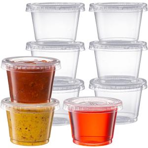 Pantry Value 1 oz. Jello Shot Cups with Lids [200 Count] Portion Containers