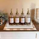Large Bathroom Vanity Tray 13" x 8" Oak Decorative Wooden Tray for Bathroom Countertop & Vanity Organizer, Wood Tray for Perfume, Skincare & Accessories Storage, Vanity Dresser Decor Sliver & White