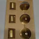 Set of 3 Gold Iron Candlestick Holders  Tapered Candle Holders for 3/4" Candles, Tall Candle Stick Set for Dining Table, Wedding, and Home Dcor