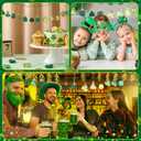 Weysat 98 Pcs St. Patrick's Day Decorations for Tree Shamrock Ornaments Gold Coins Horseshoe Good Luck Clover for Spring Irish St Patrick's Day Table Party Hanging Decor, 15 Style