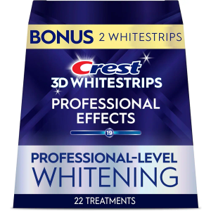 Crest 3D Whitestrips Professional Effects – Teeth Whitening Kit, 22 Treatments (20 + 2 Bonus), Each with 1 Upper/1Lower, 44 Strips – Crest 3DWhite Teeth Whitening Strips