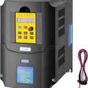 VFD Variable Frequency Drive 4KW 5HP 220V 18A 1 or 3 Phase Input to 3 Phase 0-400HZ Output Control Inverter Converter for CNC Spindle Motor Speed Control