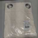 NICETOWN Natural Linen Curtains 84 inch Long 2 Panels Set, Grommet Top Thick Linen Burlap Semi Sheer Vertical Drapes Privacy Assured with Light Filtering for Bedroom/Living Room, W55 x L84