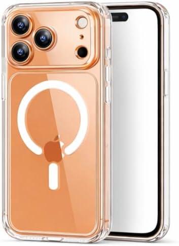 iPhone 17 Pro Clear Case - MagSafe Compatible Magnetic Slim Cover, Shockproof Protection, Wireless Charging, Anti-Yellowing (6.3 inch)